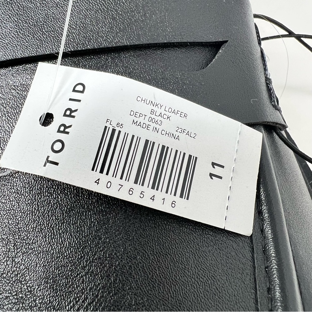 torrid Black Chunky Penny Loafers 11WW - Picture 8 of 9